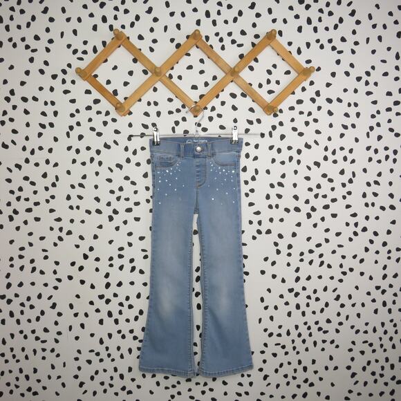 wonder nation Other - Wonder Nation Light Wash Rhinestone Flared Girls Jeggings